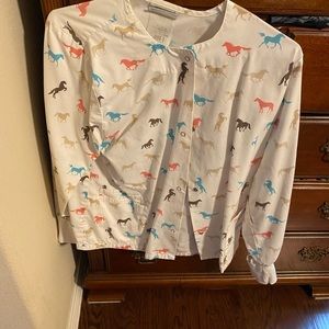 Horse scrub jacket